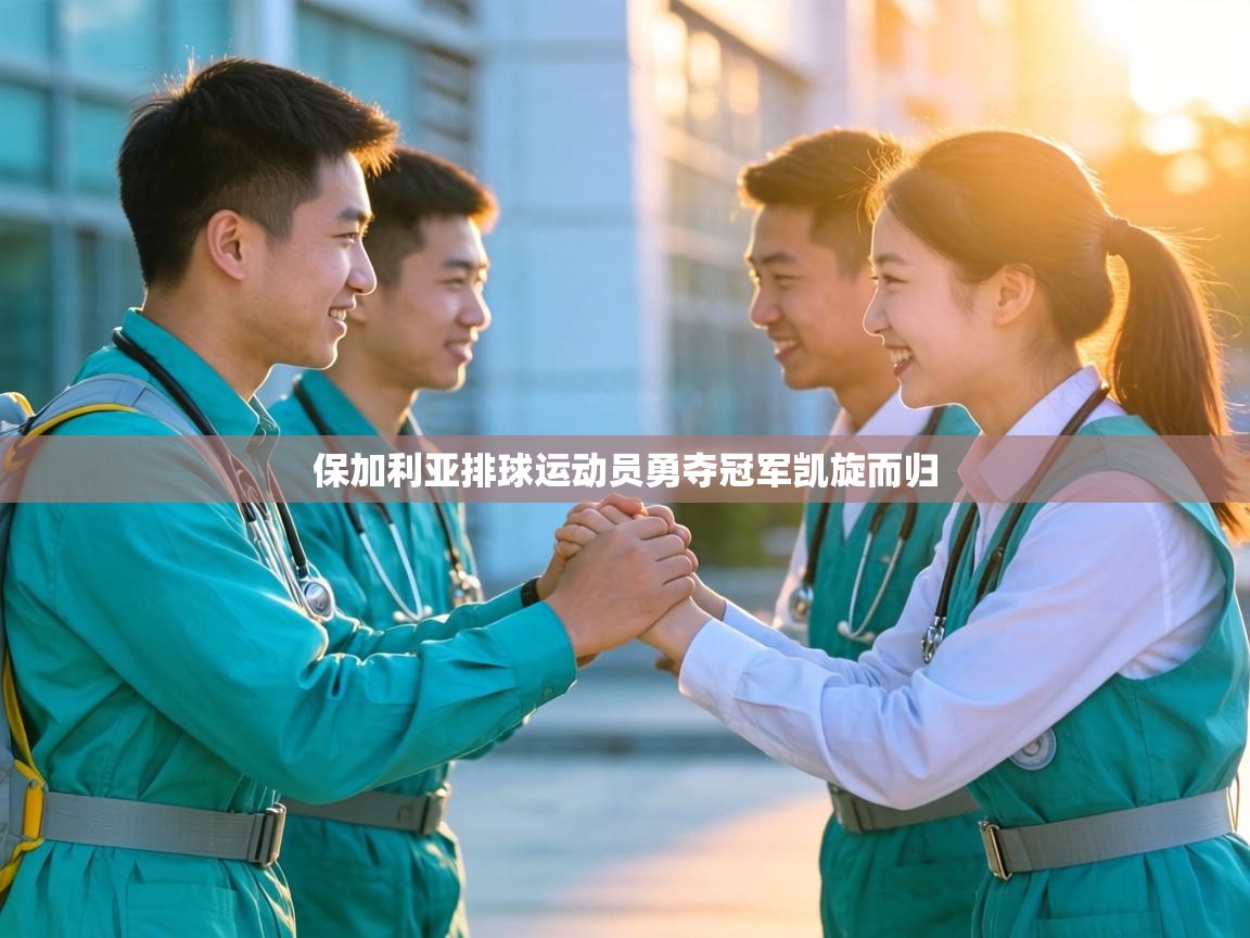 保加利亚排球运动员勇夺冠军凯旋而归 第2张